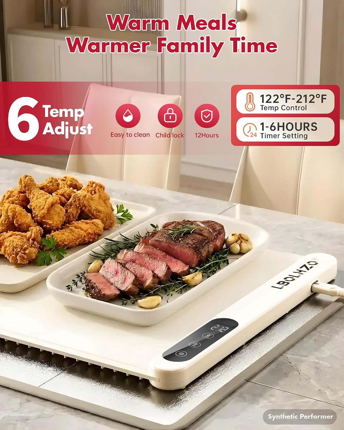 Detalle 2 de Warming Mat for Food 10s Rapid Heater 🍽