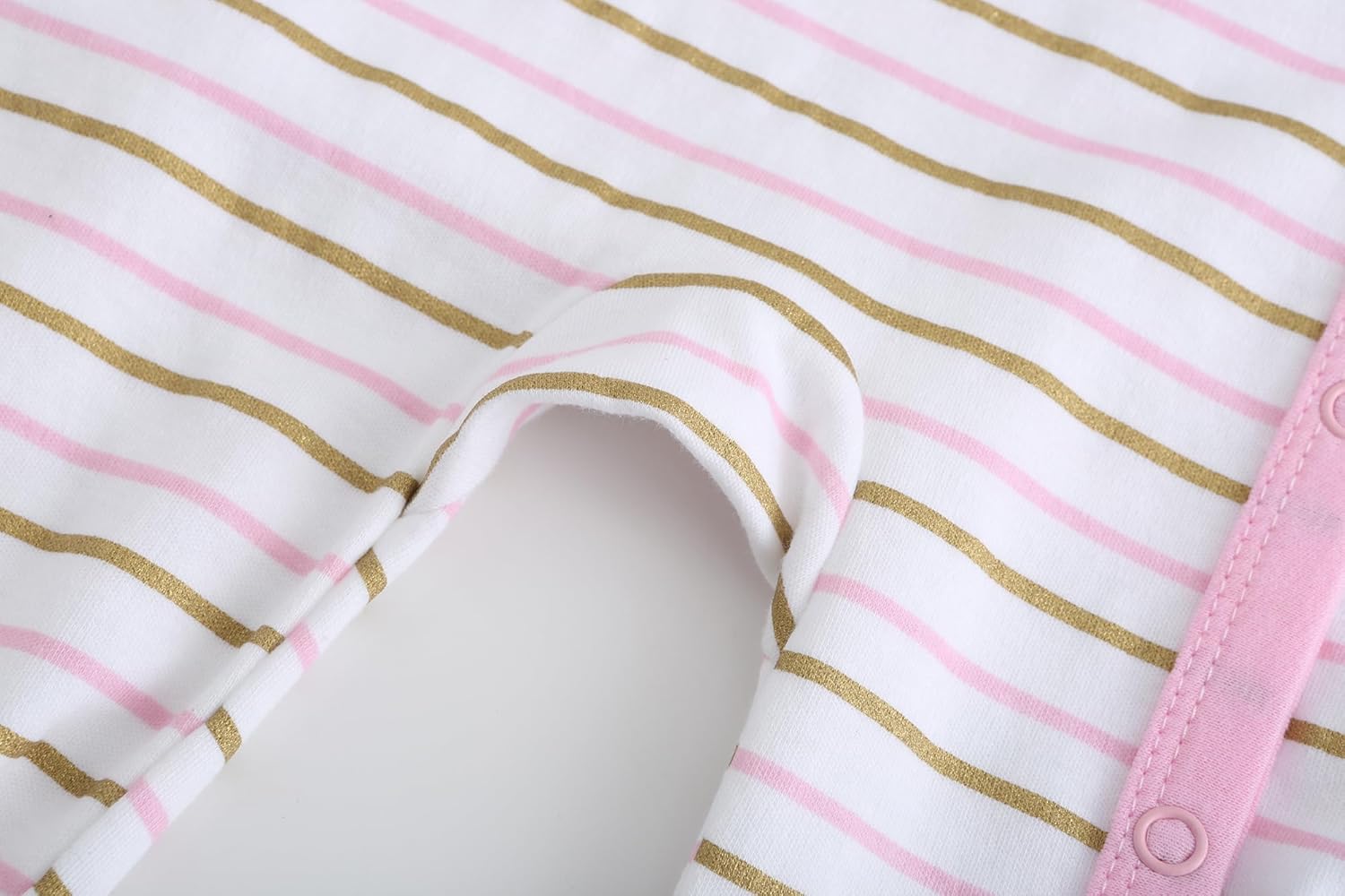 Thumbnail 6 de Ecojoy Baby Long Sleeve Sleepsuit Footed Sleep Wear – 3 Pack