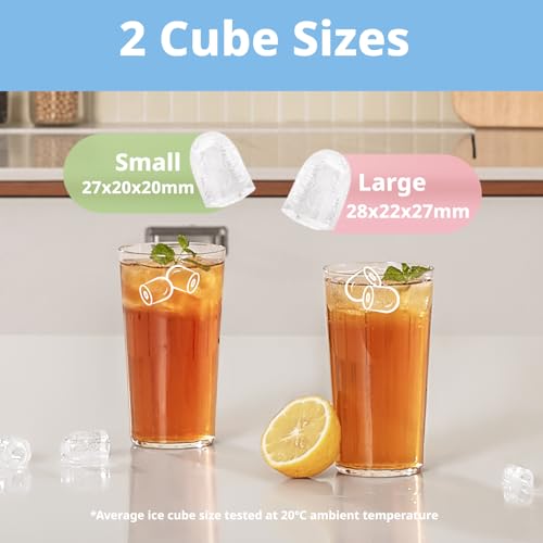 Thumbnail 4 de COMFEE' Countertop Ice Maker RC I12BL1UK(E): 12 kg/24H Compact Ice on Demand