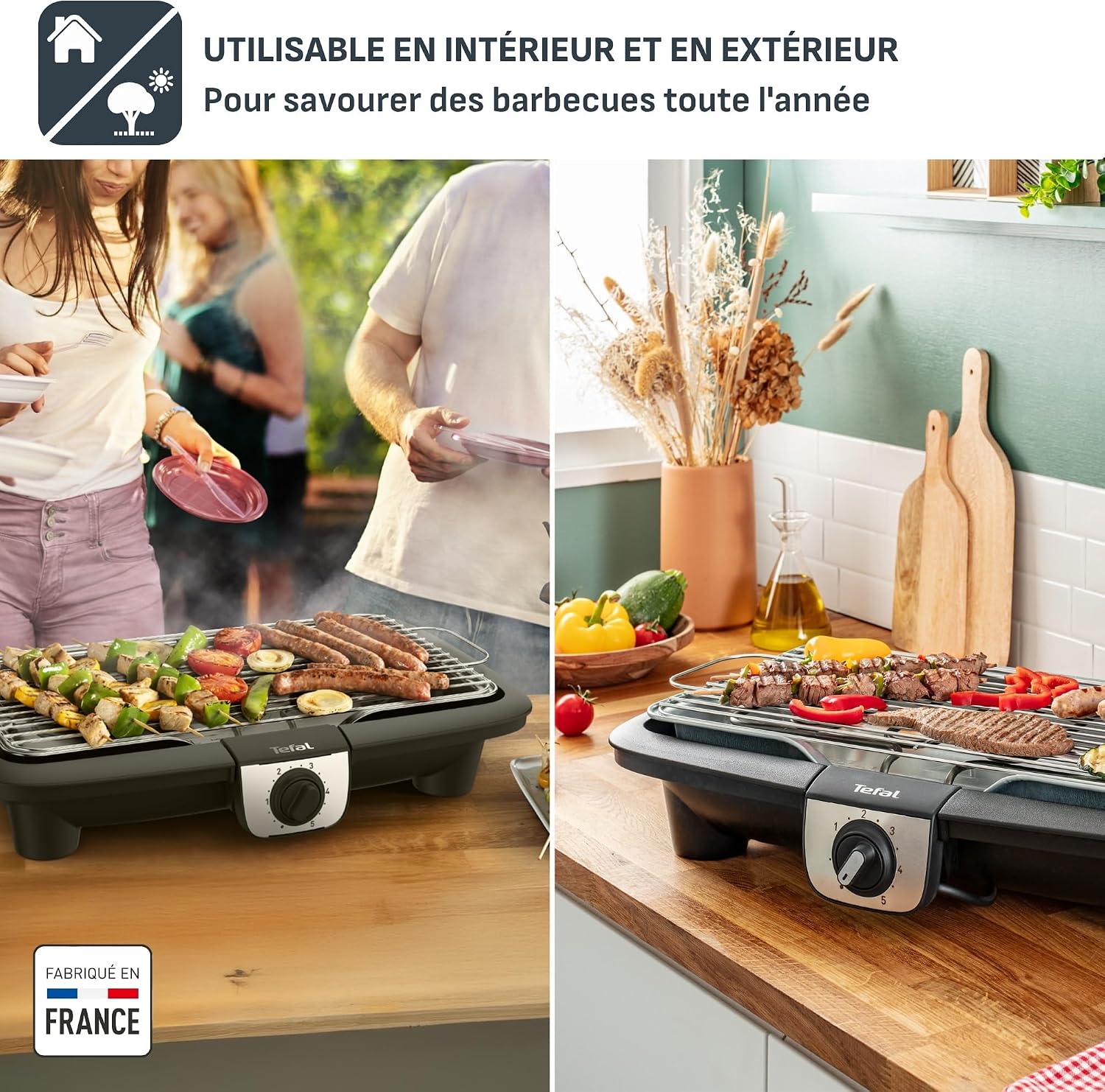 Detalle de Tefal EasyGrill 2-in-1 YY3818FB elektrische grill met planchaplaat, 2100 W