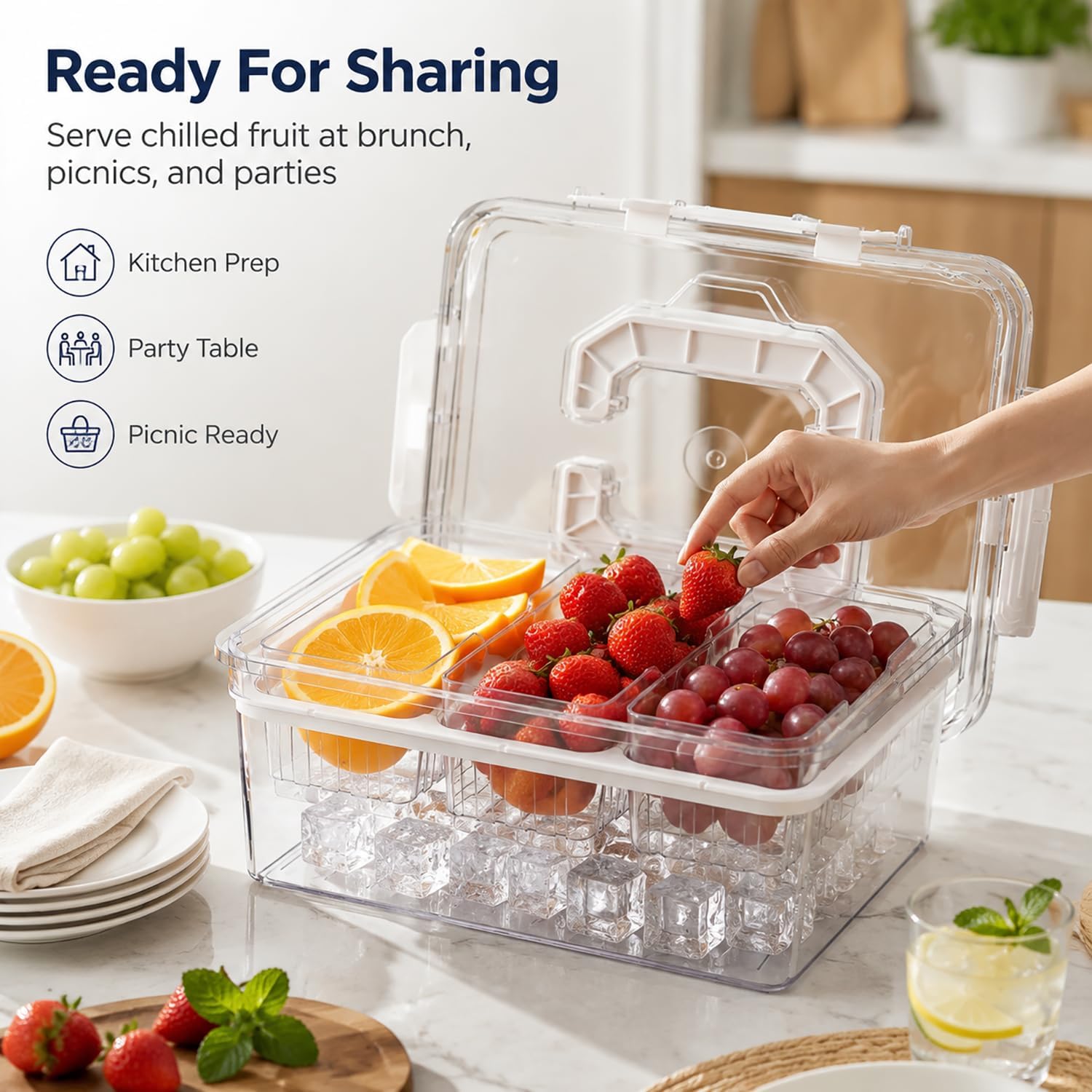 Detalle 2 de VECELO Bread Box, PET
