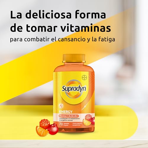 Detalle 2 de Supradyn Energy Gummy Multivitaminas con Coenzima Q10 – 70 caramelos para un estilo de vida activo
