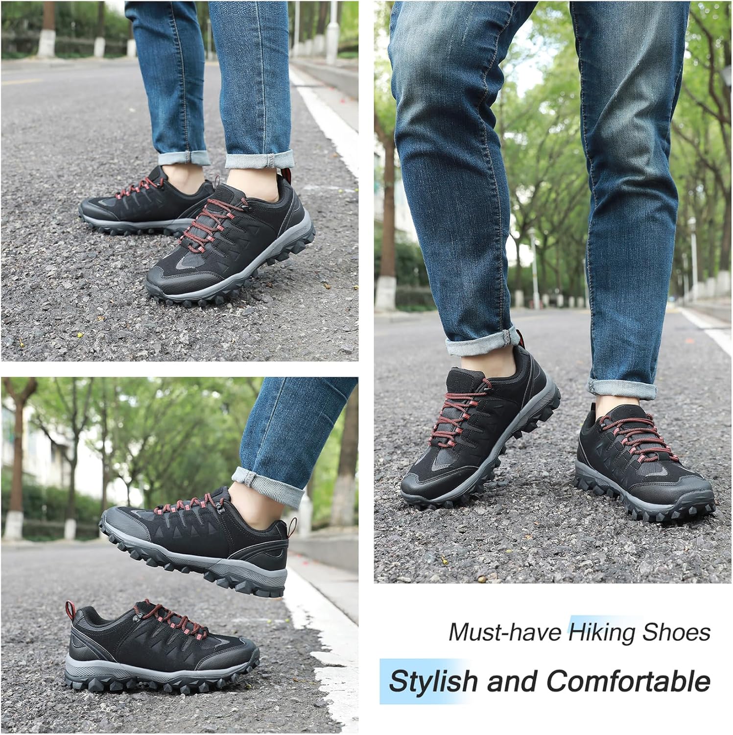 Thumbnail 5 de TRAILBLITZ Walking Shoes for Men: Lightweight, Non-Slip Hiking Boots