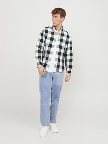 Detalle 2 de JACK & JONES Jjegingham Camisa Twill L/S Noos, XL 👔