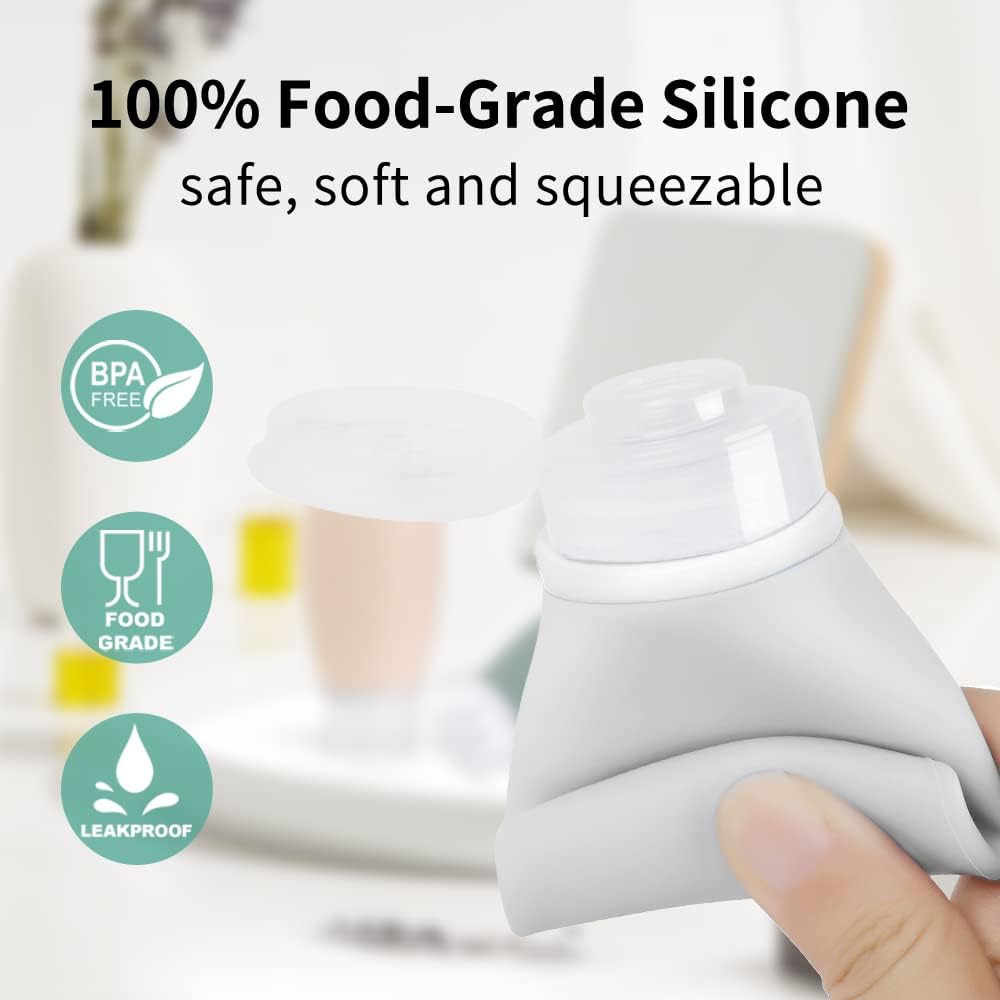 Detalle de Opret 100ml silicone travel bottles 4-pack