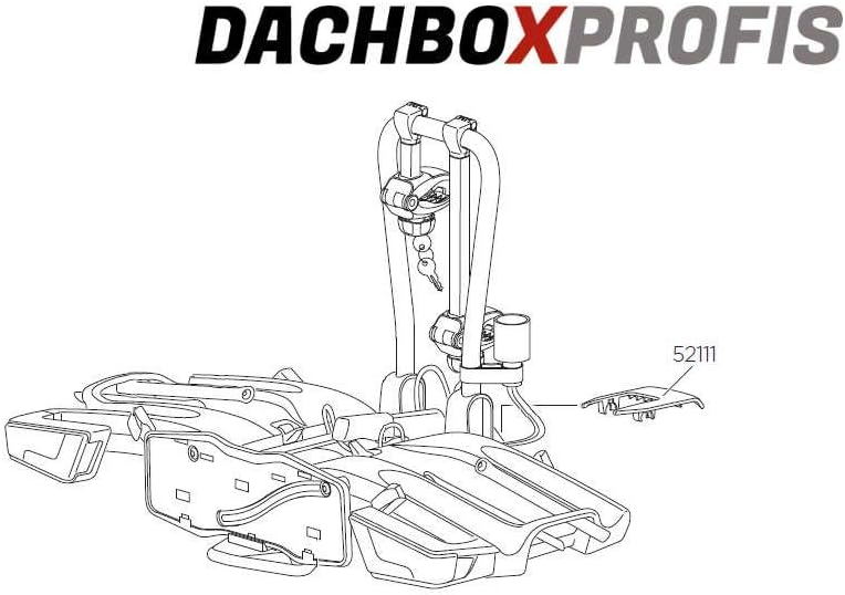 Detalle 2 de THULE Coperchio in plastica EUROWAY G2/G6 EASYFO: copertura durevole per accessori bici