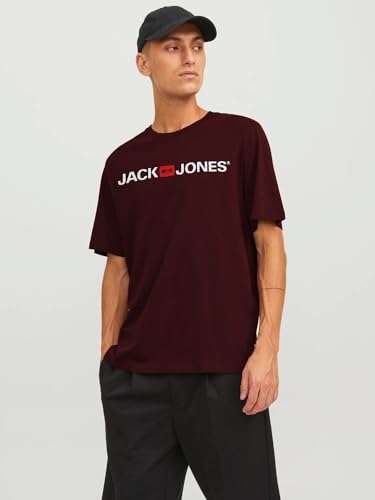 Detalle 2 de T‑Shirt JACK & JONES avec Logo Jjecorp pour Homme – Rouge, XXXL