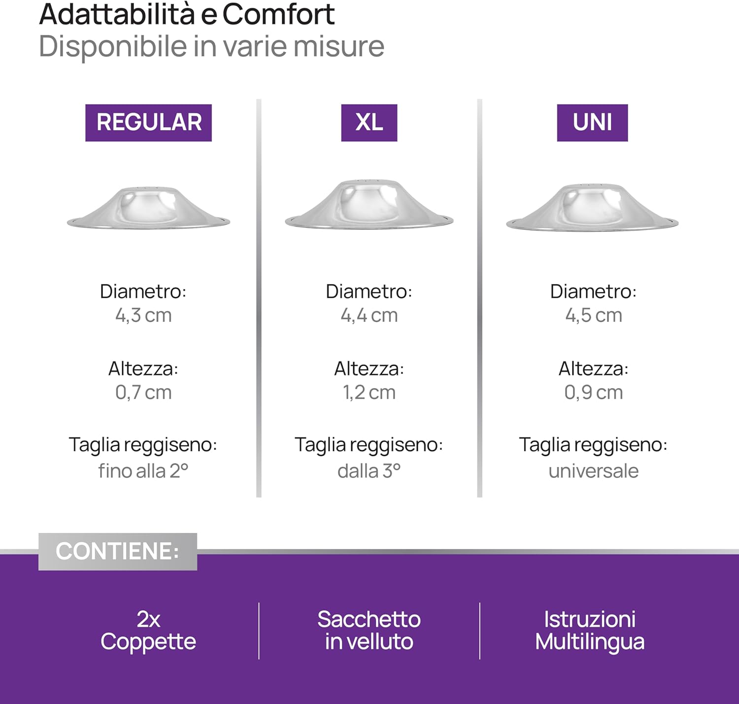 Thumbnail 5 de COVERbasics SilverCups coppette proteggi capezzoli per allattamento 👶