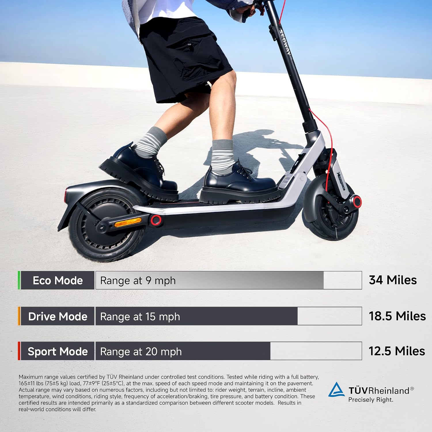 Detalle 2 de Segway Ninebot Electric Scooter E2 Plus II/E2 Pro/E3 Pro