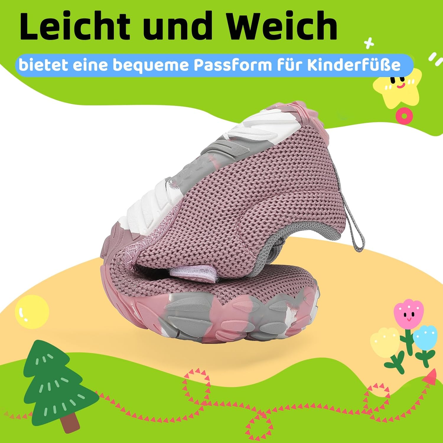 Thumbnail 5 de SAGUARO Kinder Barfußschuhe Leicht – rutschfest, Klettverschluss, Gr. 24–36
