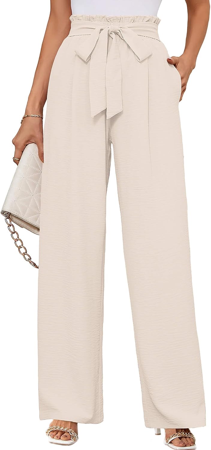 Detalle de KORSIS Women's Wide-Leg Lounge Pants, Polyester
