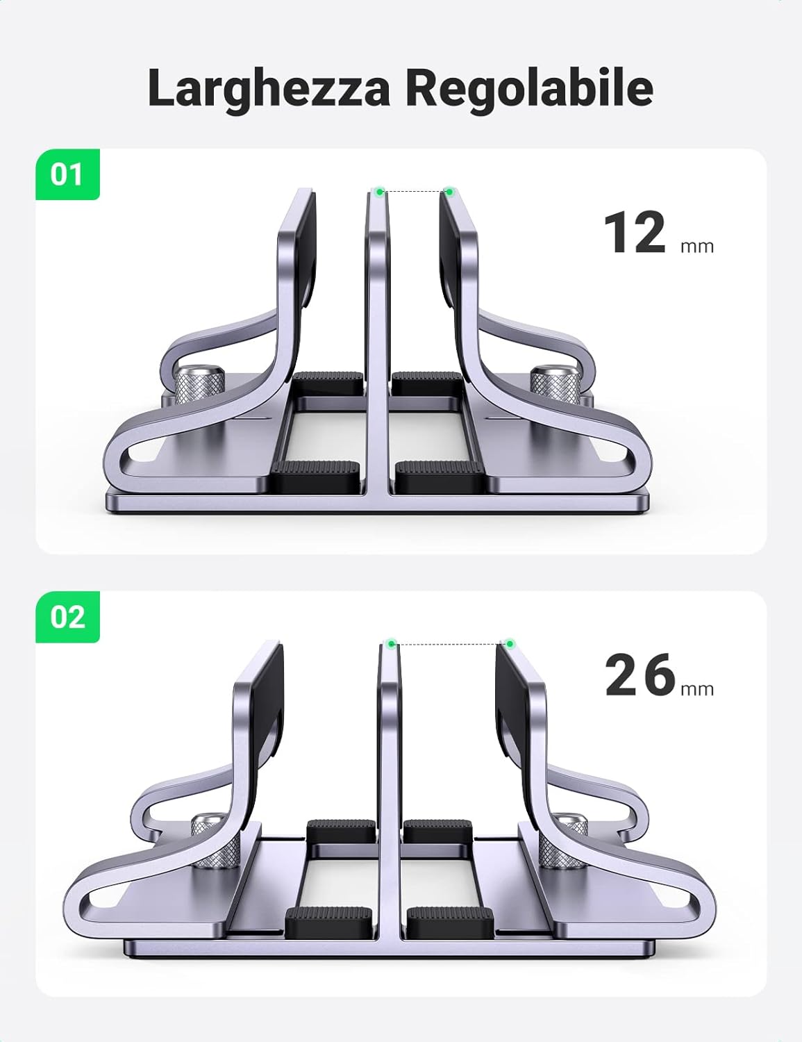 Thumbnail 2 de UGREEN Supporto Verticale 2 Slot per Laptop 📚