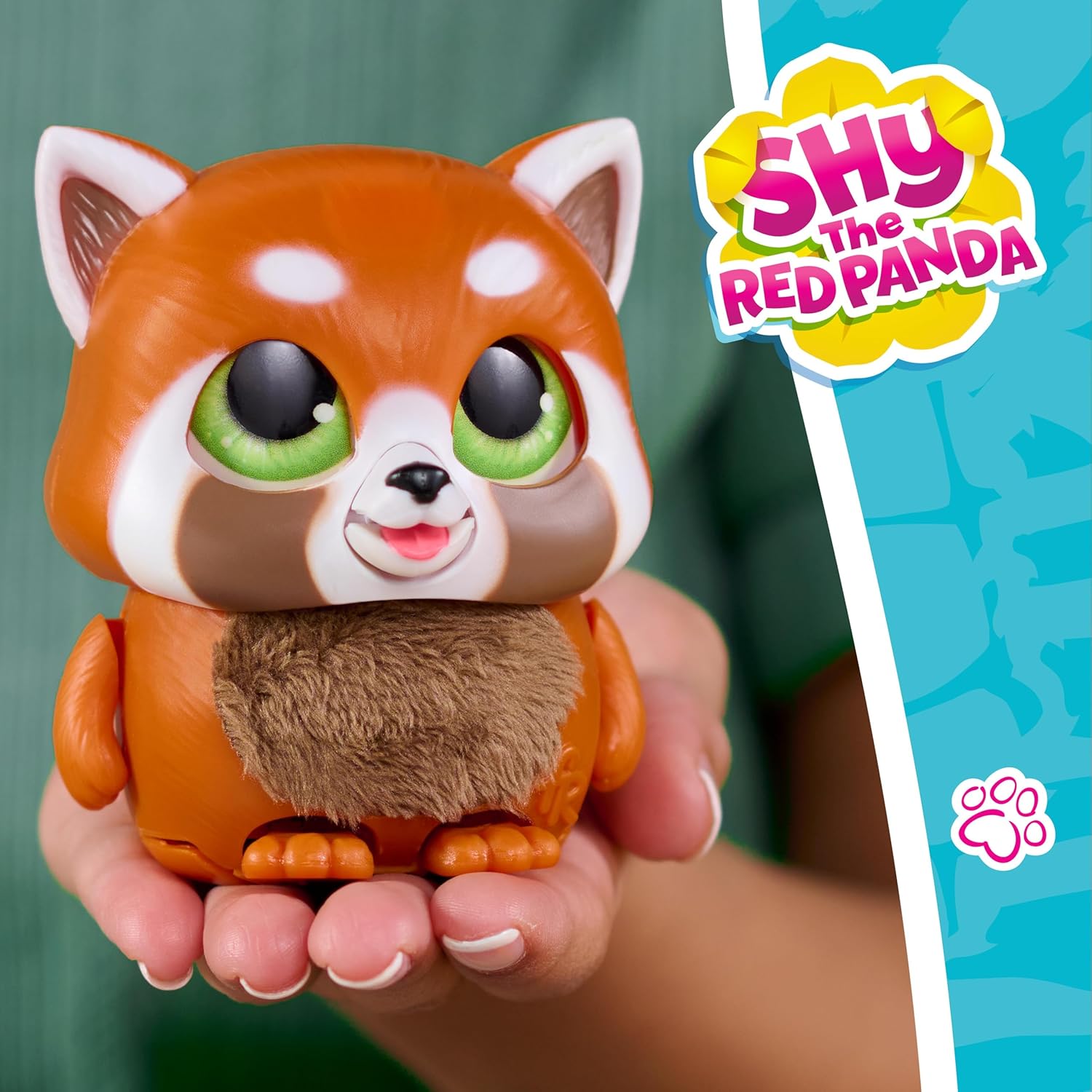 Detalle de Just Play FurReal Handfuls Shy il Panda Rosso, peluche interattivo da 8,9 cm per bambini dai 4 anni