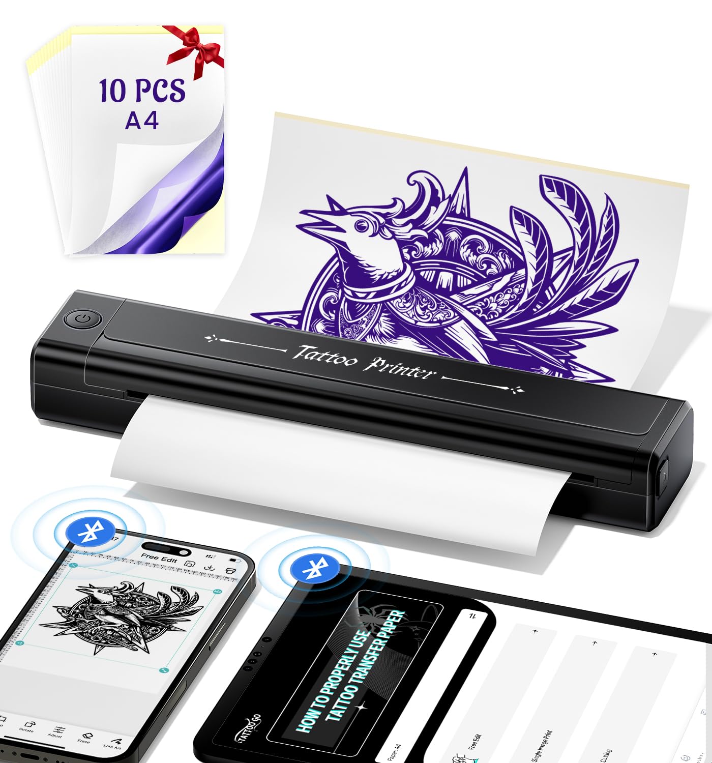 Detalle de Yowell H1 Tattoo Drucker 2000mAh