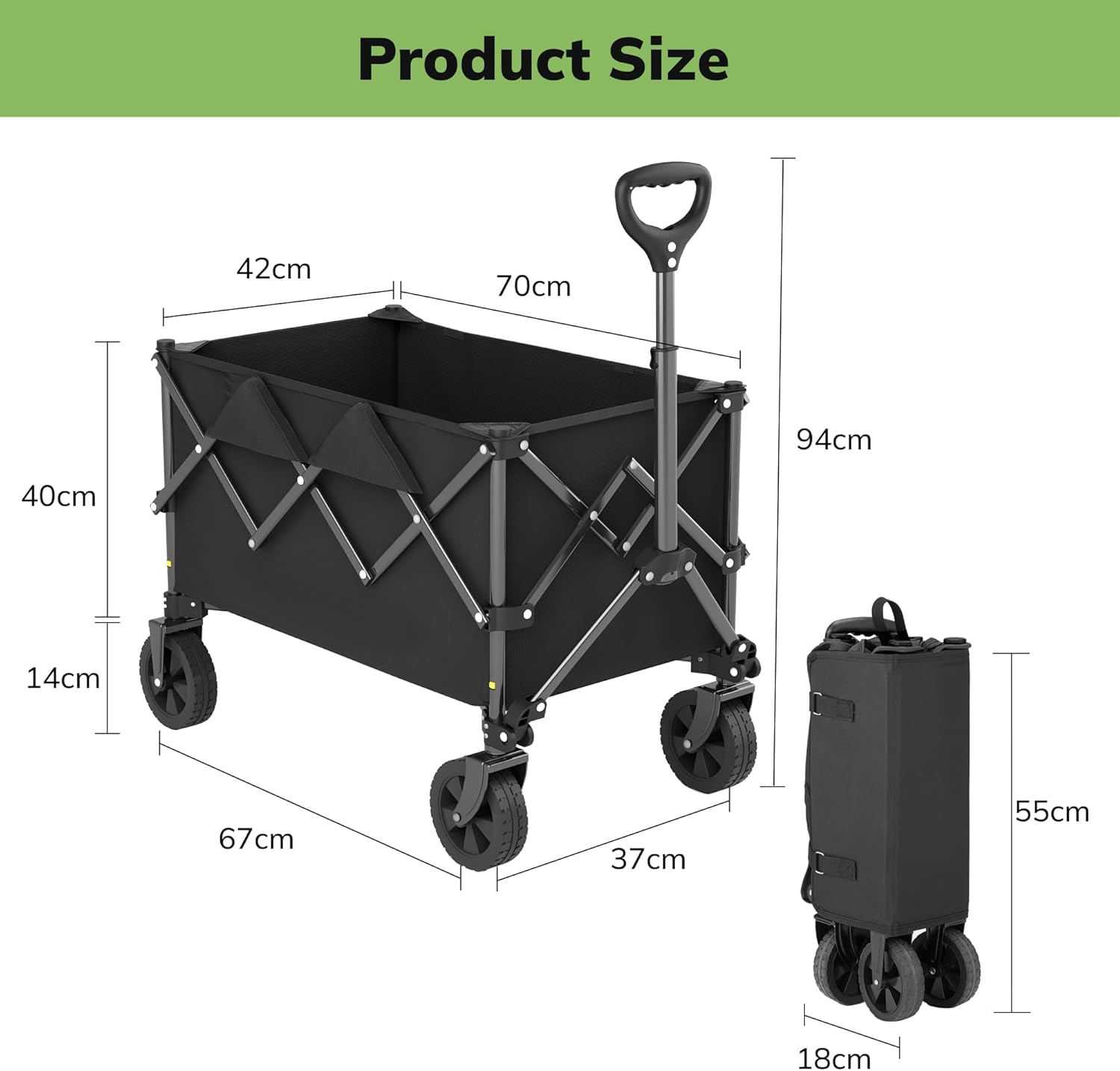 Thumbnail 6 de Morpilot Carrello Pieghevole Resistente 220 L 🚚