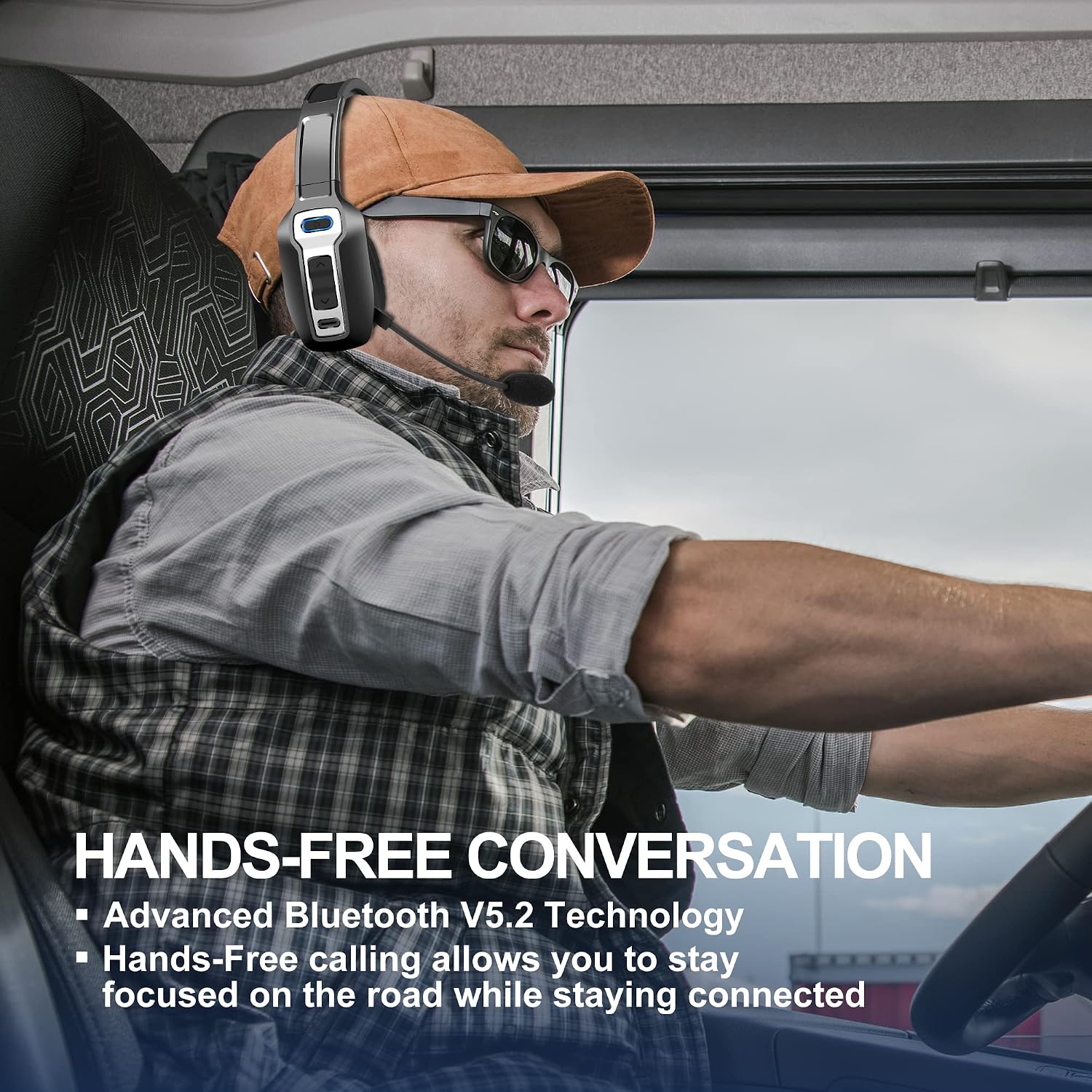 Detalle 2 de Sarevile Trucker V5.2 Wireless Headset 35h