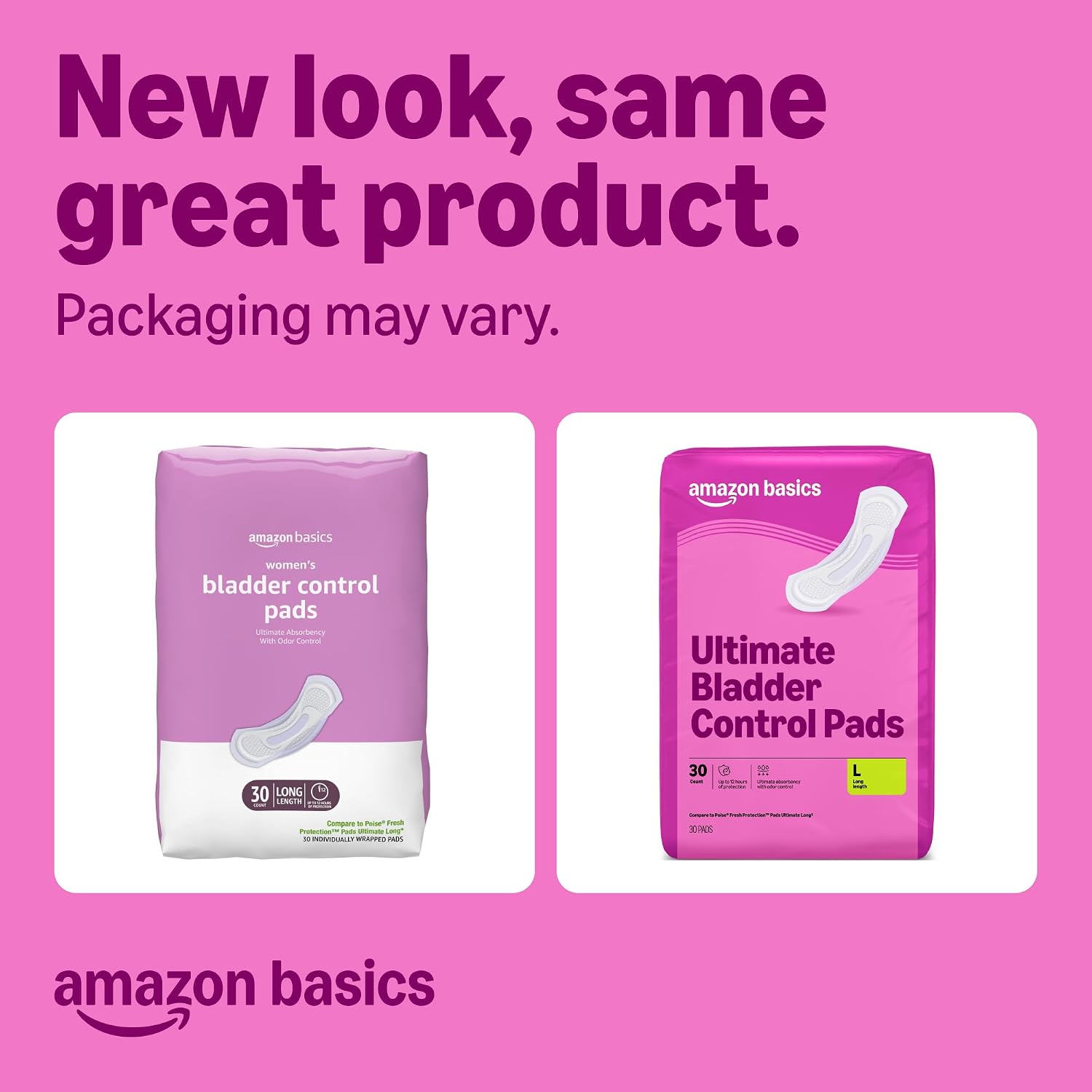 Detalle 2 de Amazon Basics Incontinence Pads Long 60 Count