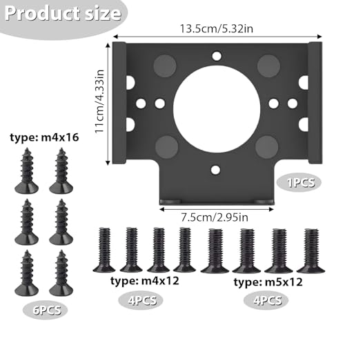Thumbnail 1 de SVOCK Under Desk Pc Mount for Mac Mini M4: Drill-Free, Wall and Desk Mounting Bracket