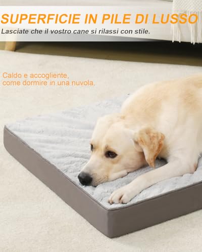 Detalle de KSIIA Ortopedico Cuccia Cane Interno 104x68 cm – Cuscino Grande a Forma di Uovo