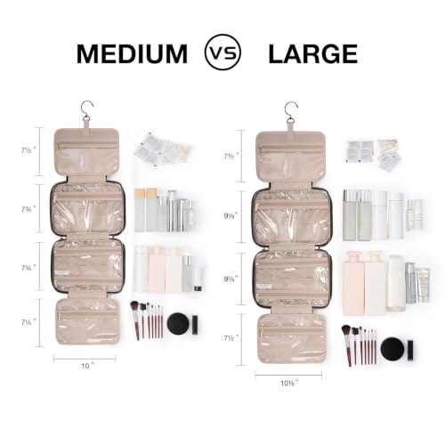 Detalle 2 de BAGSMART Large Hanging Toiletry Bag in Purple: A Practical Travel Cosmetic Case