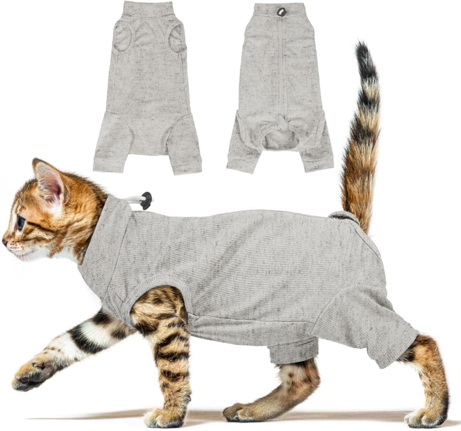 Thumbnail 6 de OUOBOB Cat Recovery Suit with Hind Legs – Breathable post-surgery onesie for abdominal wounds