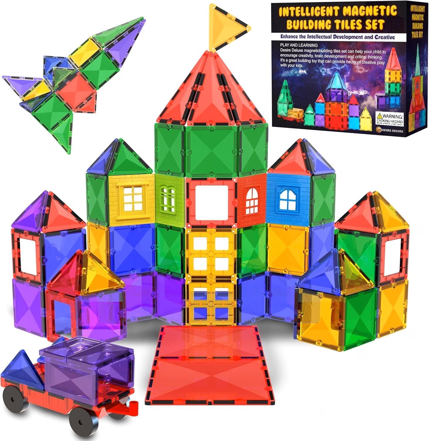 Detalle de Desire Deluxe Magnetic Building Blocks 57PC 🧩