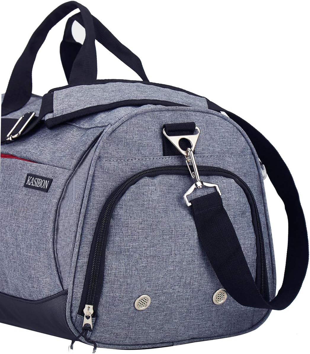 Detalle 2 de kasibon Sports Gym Bag with Shoes Compartment and Wet Pocket (35L) with Wet Pocket & Air Vent