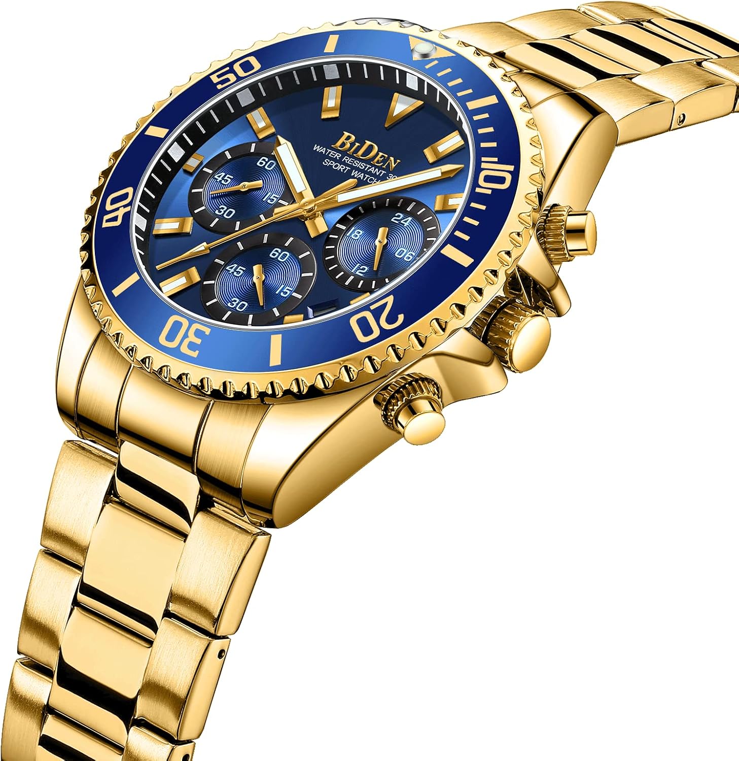 Detalle de HANPOSH Reloj Hombre Cronógrafo 30ATM