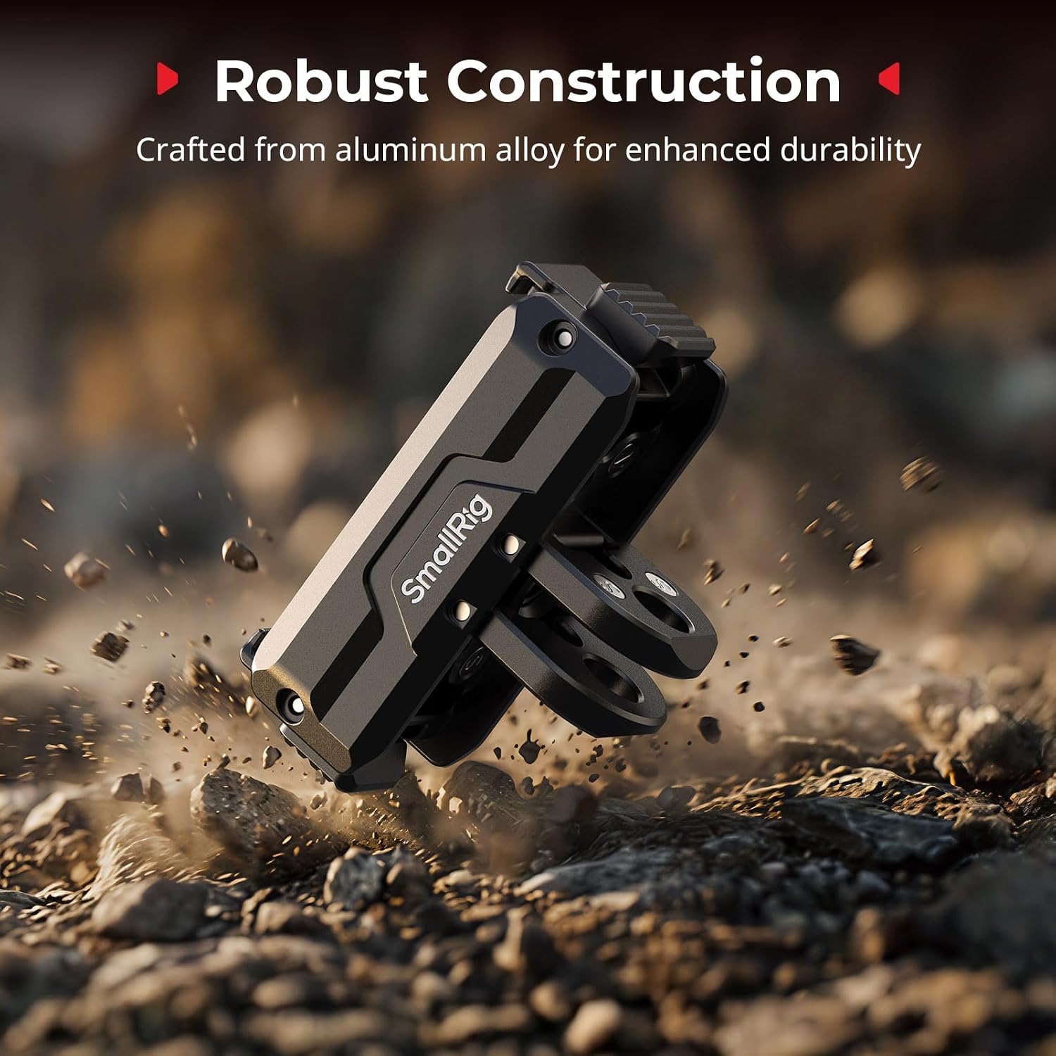 Detalle 2 de SmallRig 5890 magnetischer Dual-Mount Adapterhalter für DJI Osmo Action 6 / Osmo Nano
