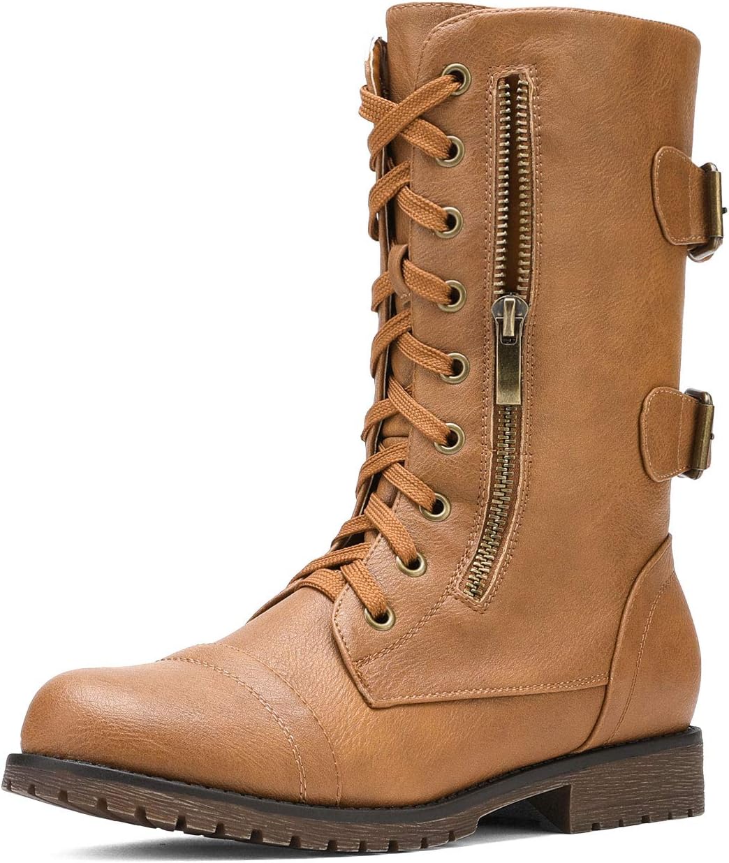 Detalle de DREAM PAIRS Mid-Calf Combat Boots