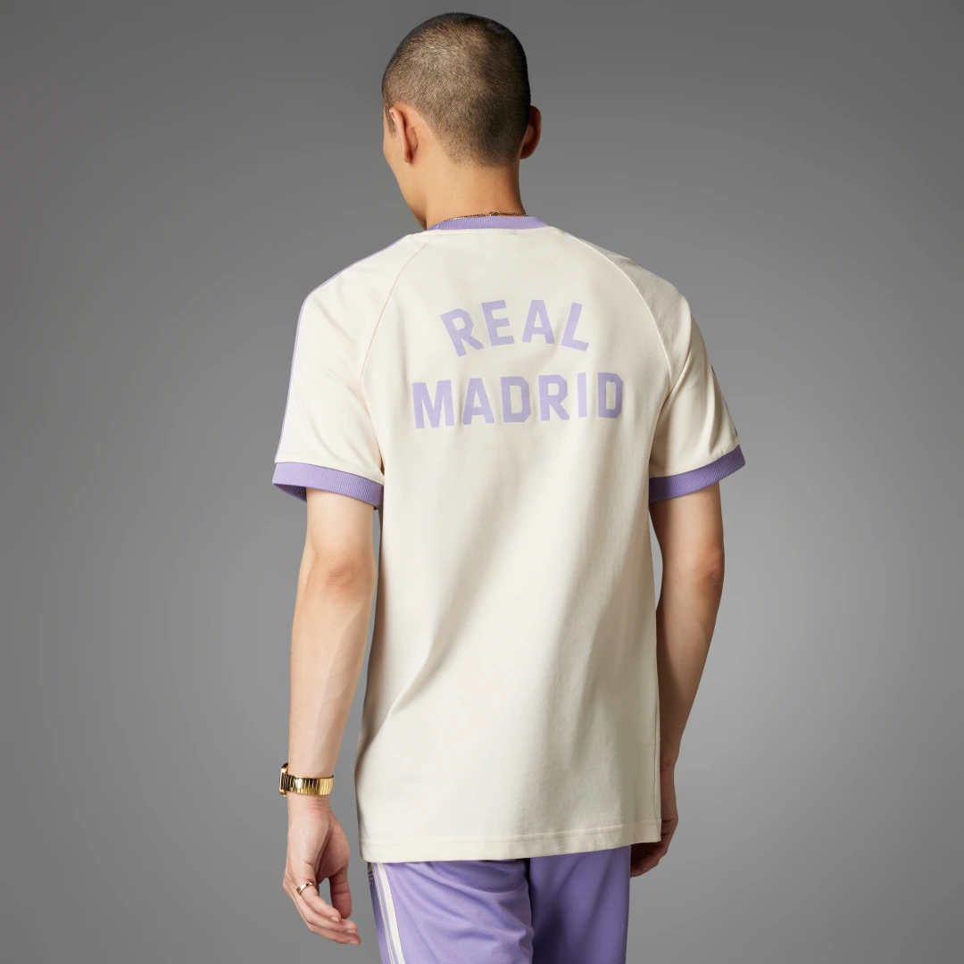 Detalle de Camiseta Adicolor Classics Real Madrid 3 bandas de Adidas