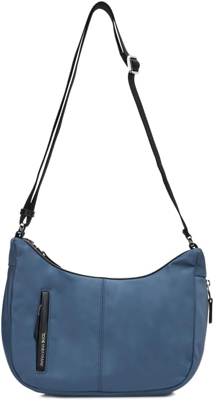 Detalle de Mandarina Duck Hunter Hobo, Hunter : sac bandoulière sport chic en nylon brillant