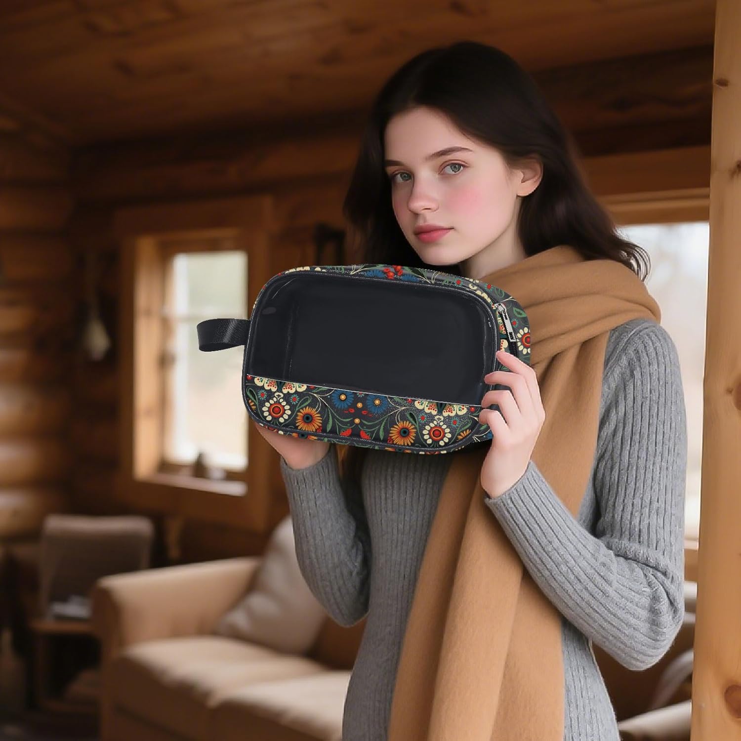 Thumbnail 4 de Polish Folk Art Clear Makeup Bag