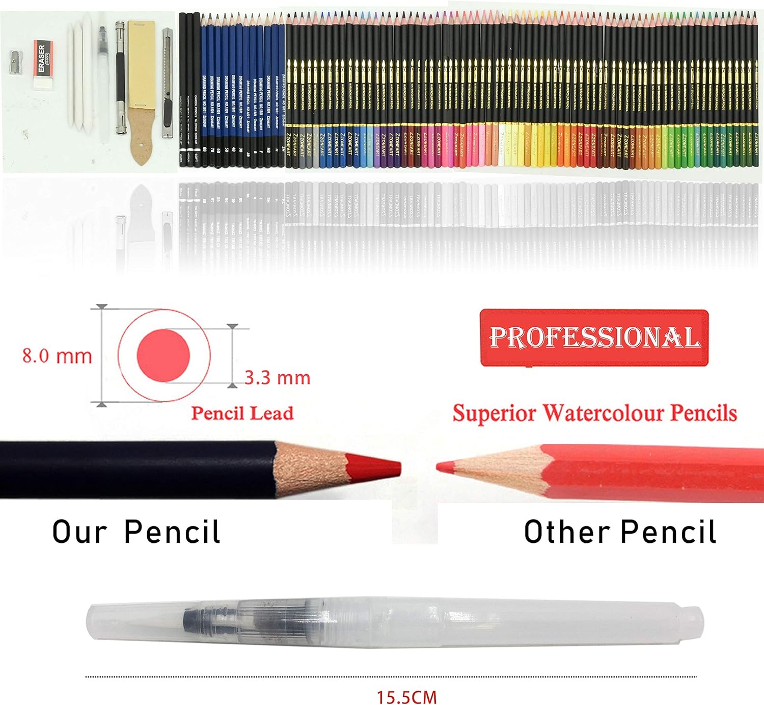 Thumbnail 5 de Lápices de Colores Profesionales 96pcs 🎨 para Arte y Boceto