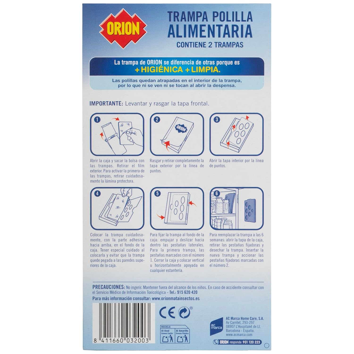 Thumbnail 1 de Orion 6 x Trampa Polilla Alimentos