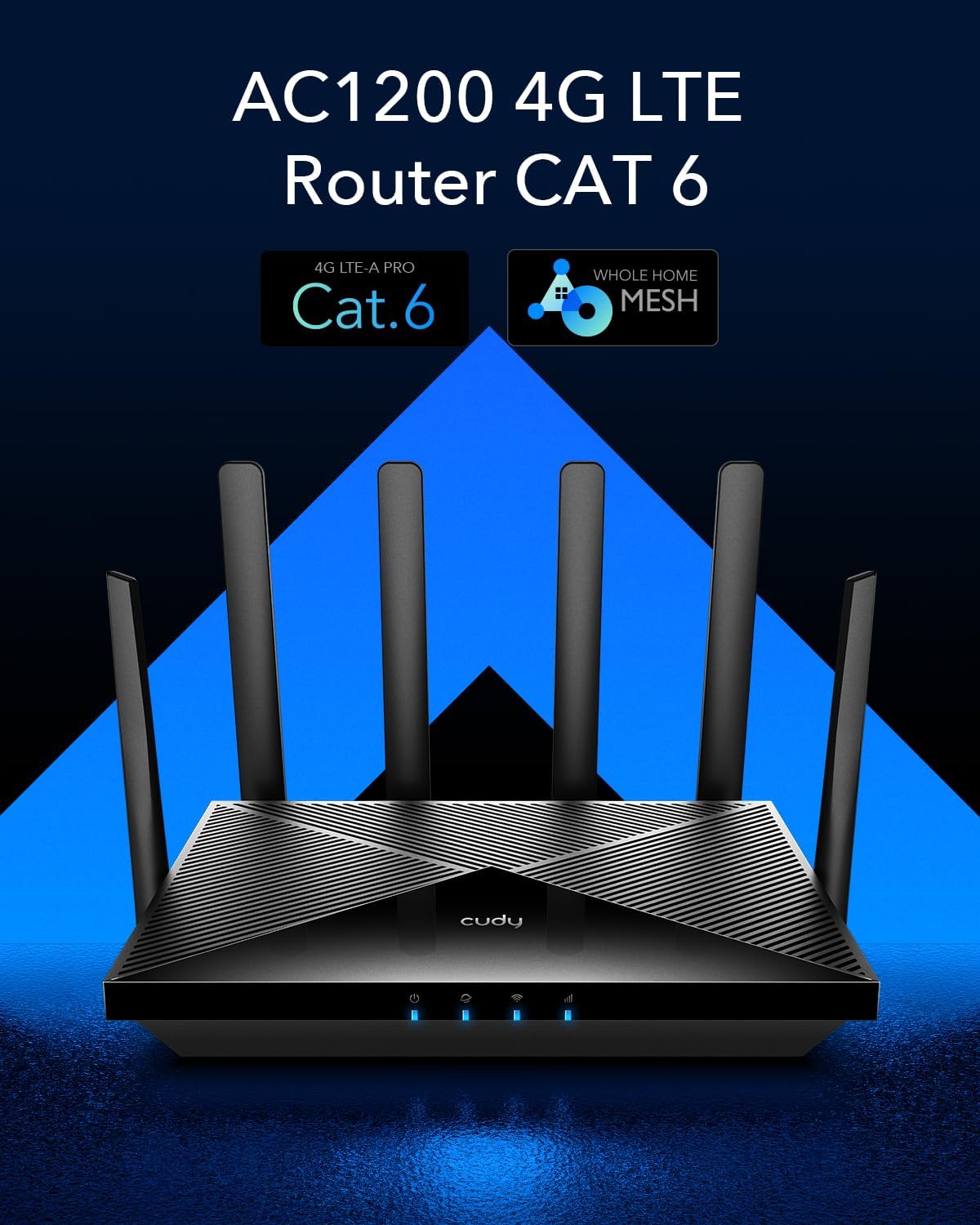 Detalle 2 de Cudy Router 4G+ LTE Cat.6 300 Mbps