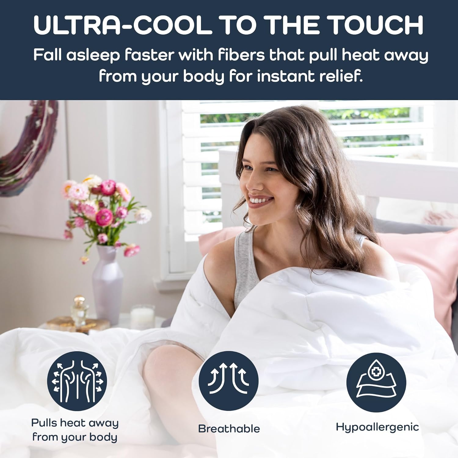 Thumbnail 1 de Olive + Crate Cooling Down Alternative Comforter 88x90