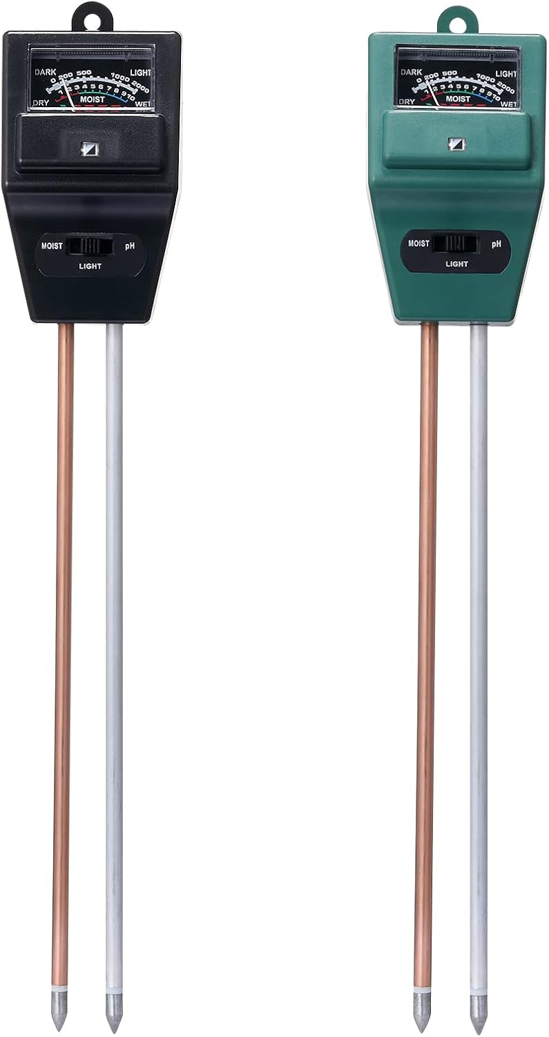 Detalle de Rngeo 3-in-1 Soil Tester, 2-Pack for pH, Light and Moisture