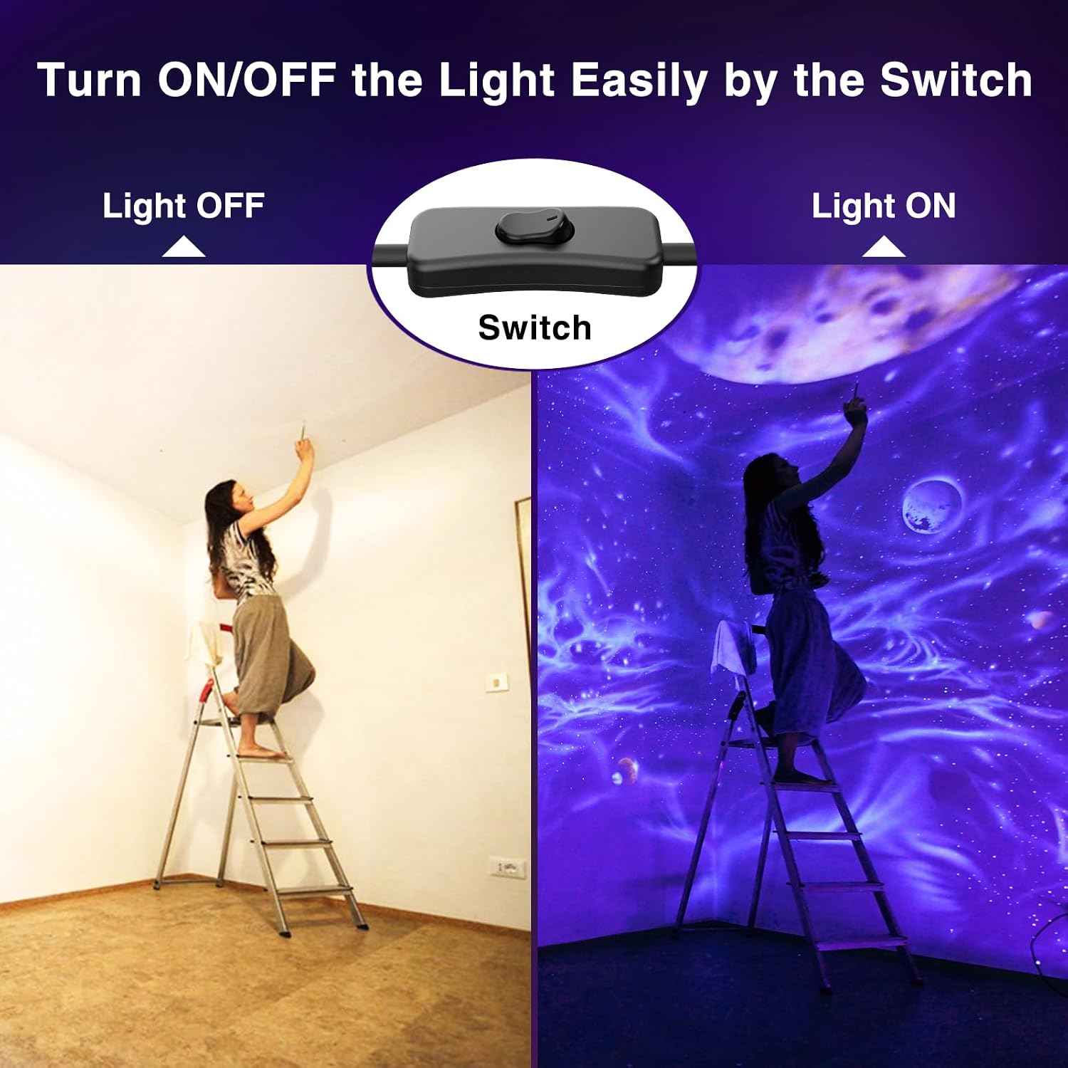 Detalle de Onforu LED black light 2-pack