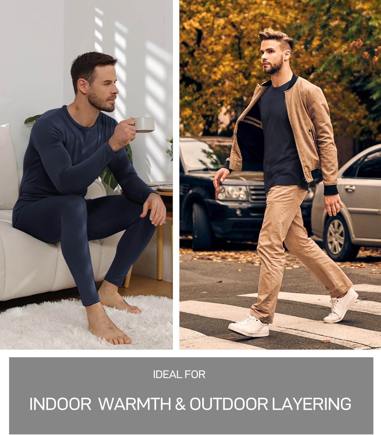 Thumbnail 4 de wirarpa Men's Thermal Underwear Set Fleece Lined