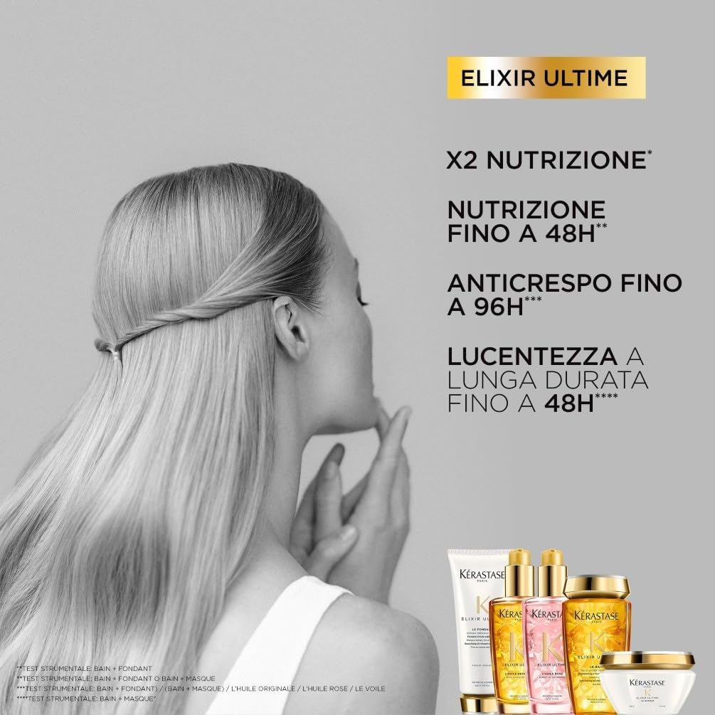 Detalle 2 de Kérastase Elixir Ultime Shampoo Nutriente & Idratante per Capelli Secchi e Spenti – 250 ml