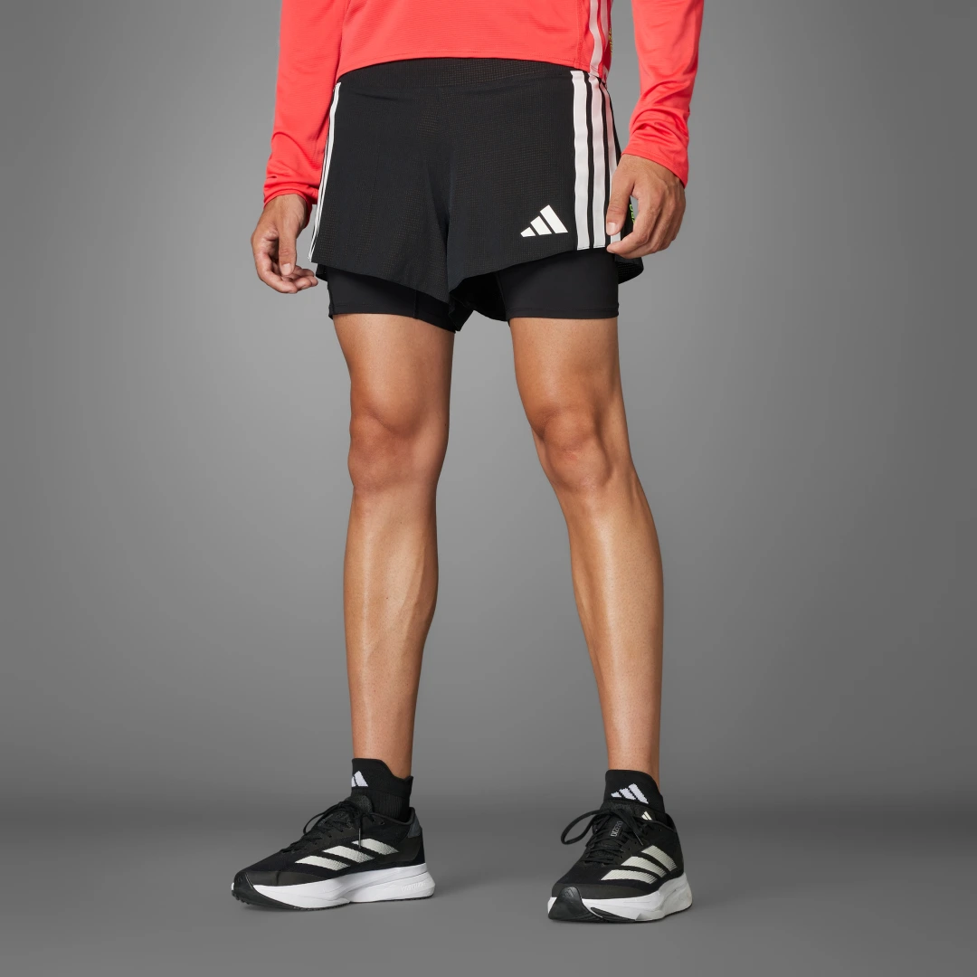 Detalle de Pantalón corto Adizero Running 2-in-1 Gel Pocket de Adidas
