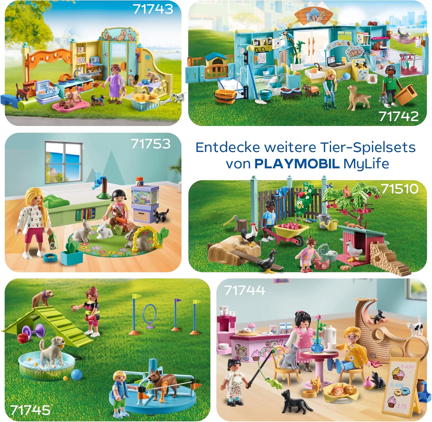 Detalle de PLAYMOBIL Welpenhaus 71743 – Welpenspielzeug ab 4 Jahren