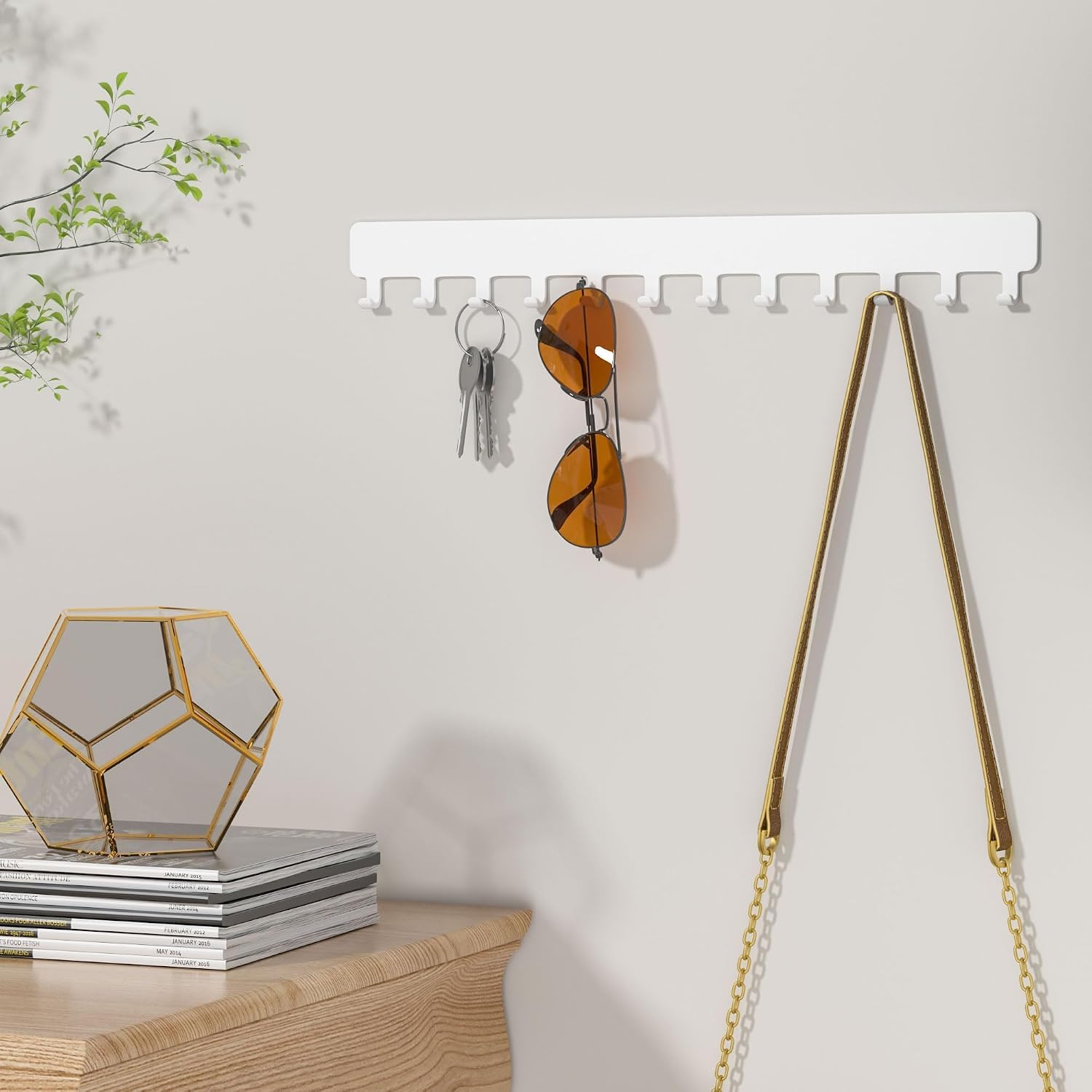 Detalle de Kettenhalter Wandmontage mit 11 Haken Set