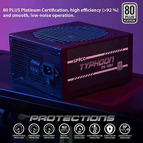 Detalle 2 de SPYCO Fuente de Alimentación Gaming 1000 W ⚡