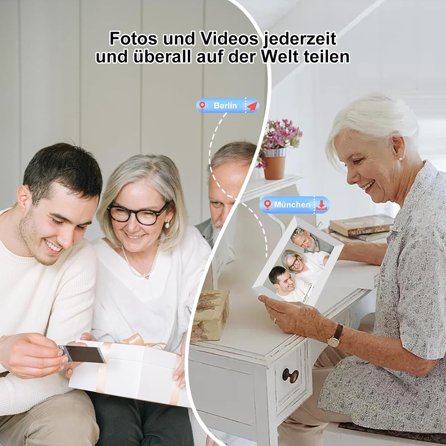 Thumbnail 4 de Frameo 10,1" digitaler Bilderrahmen 32 GB
