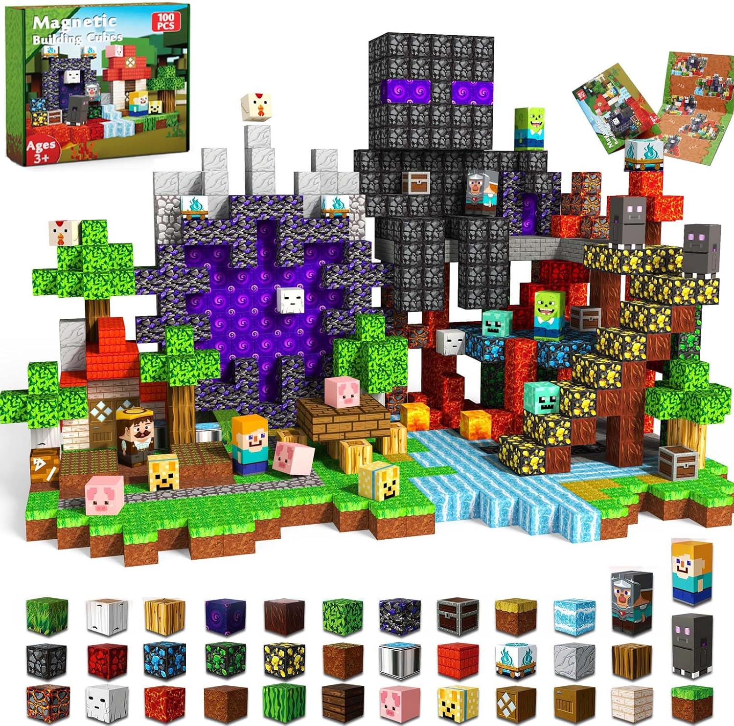 Thumbnail 6 de GraceDuck 300 Magnetic Blocks 🧩