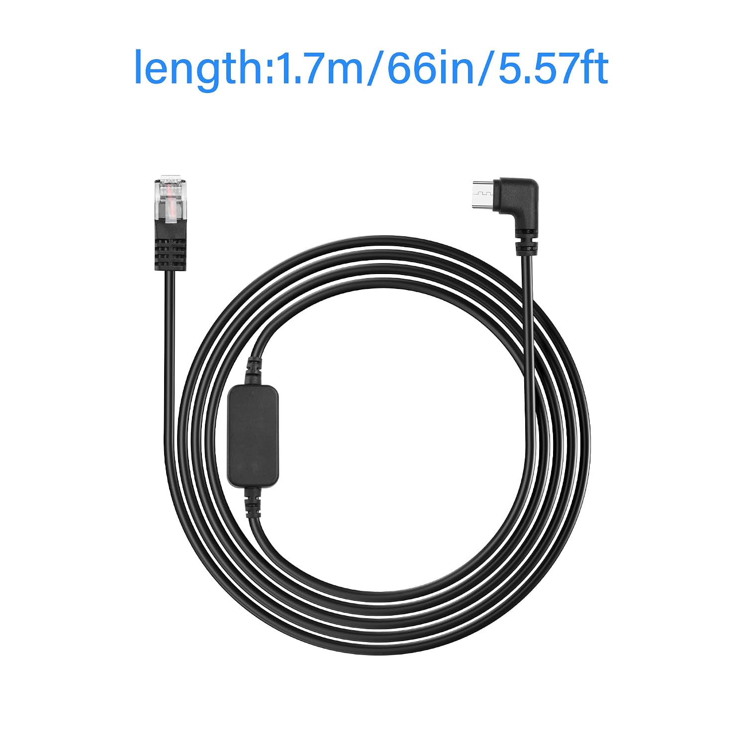 Thumbnail 6 de SinLoon 90° USB C to RJ11 Plug Cable for Radar Detectors – 5.57ft