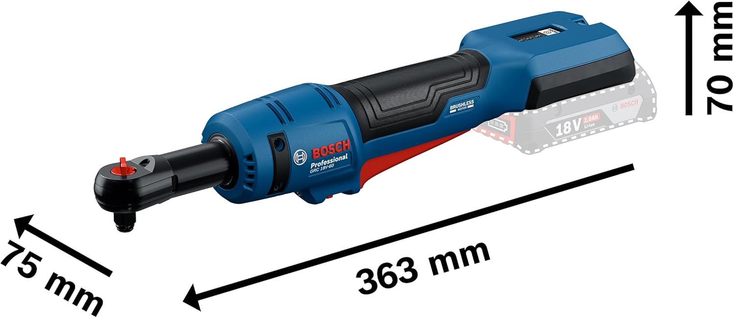 Thumbnail 4 de Bosch Professional 18V System Akku-Ratschenschrauber GRC 18V-60 mit bis zu 60 Nm