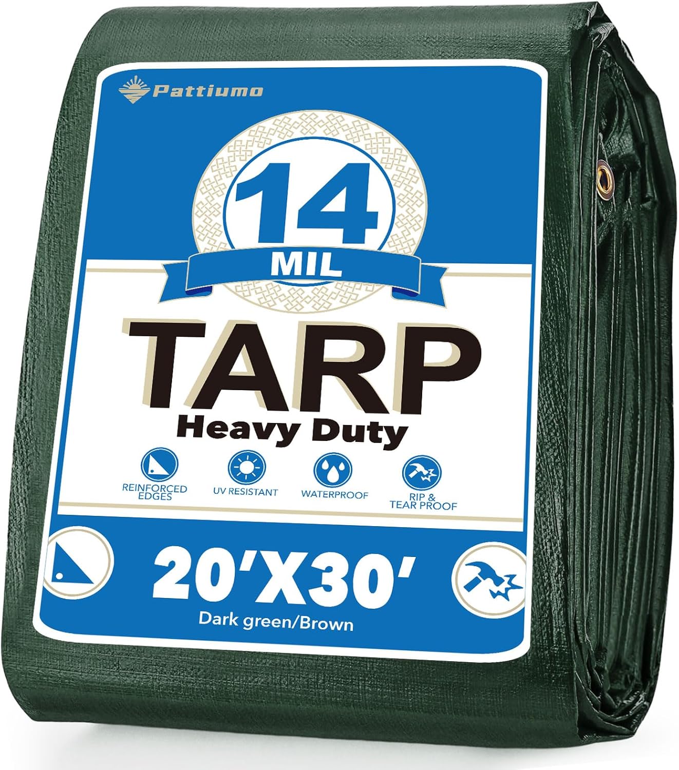 Detalle de Pattiumo Tarp Waterproof 20 x 30 FT 14 Mil